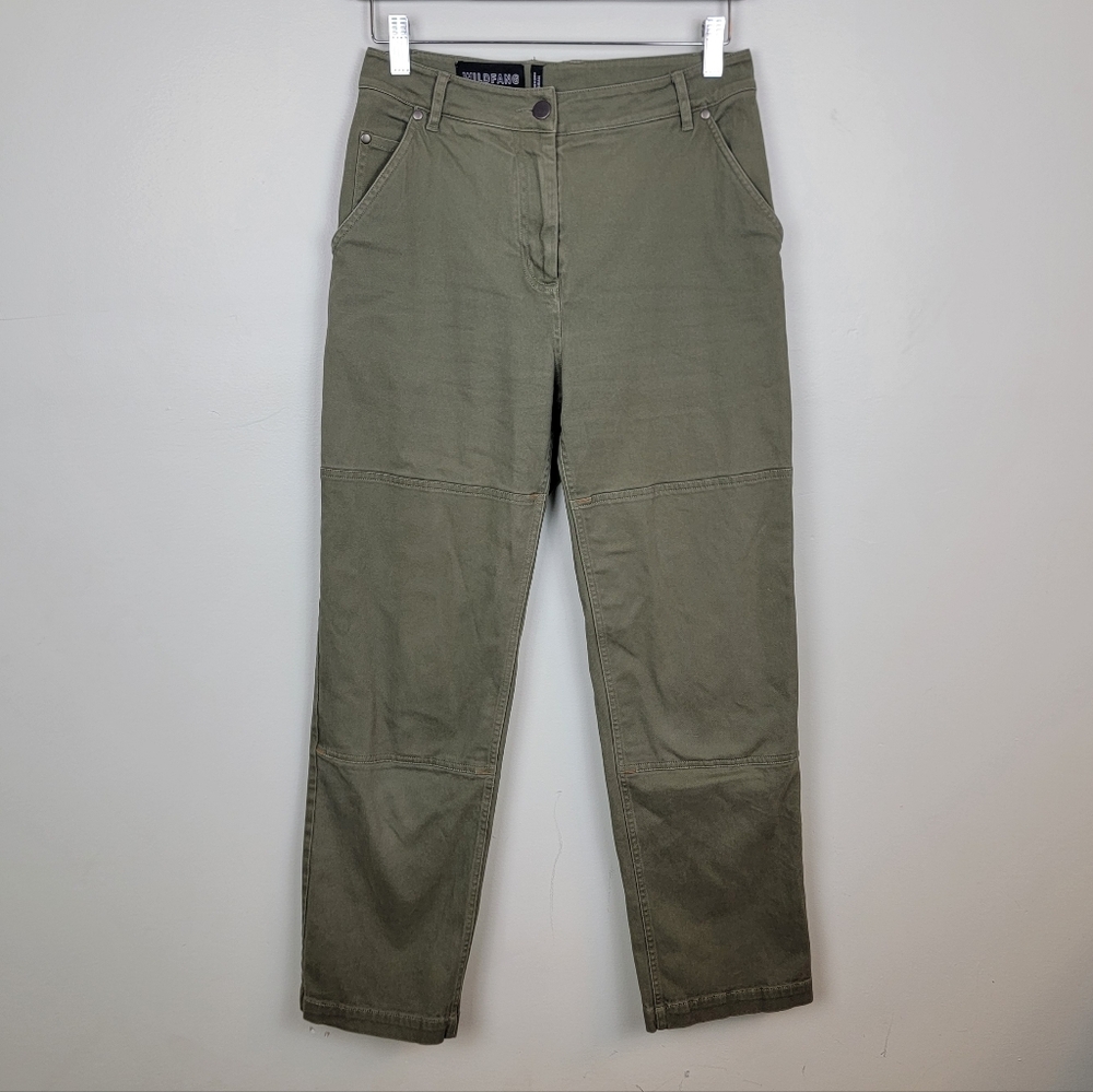 Wildfang The Essential Work Pant Green Utility Cotton
